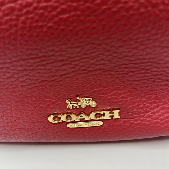 NWT Coach Pebbled Leather Jes Crossbody C5805 Strawberry Haze Pink Gold - Picture 4 of 11